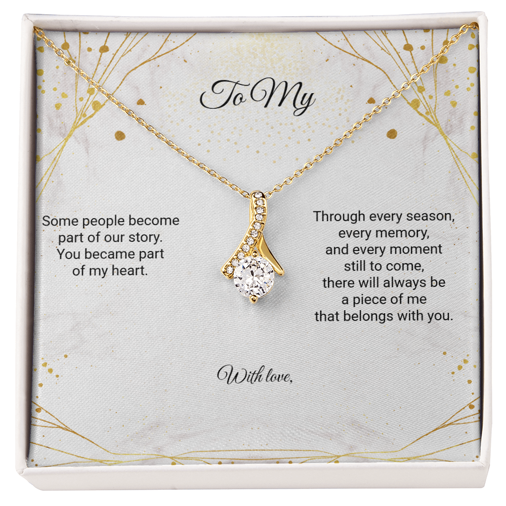Personalized To My Mom Alluring Beauty Necklace – A Gift From the Heart