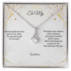 Personalized To My Mom Alluring Beauty Necklace – A Gift From the Heart