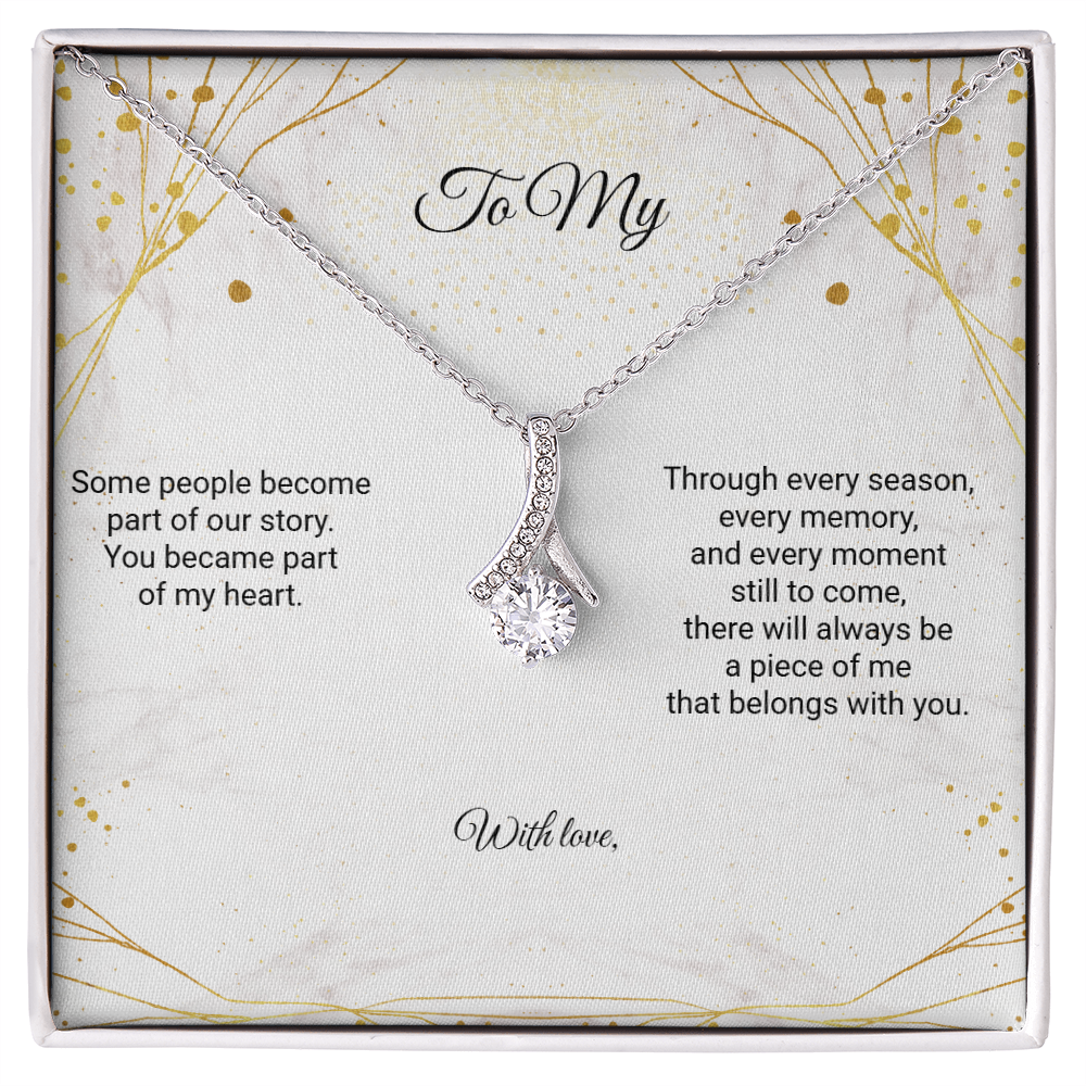 Personalized To My Mom Alluring Beauty Necklace – A Gift From the Heart