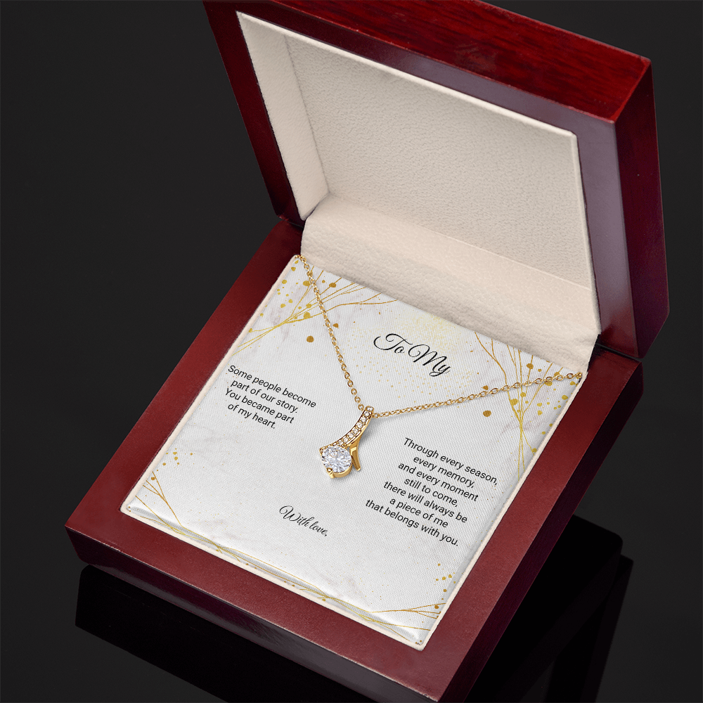 Personalized To My Mom Alluring Beauty Necklace – A Gift From the Heart